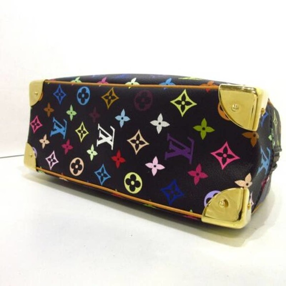 💎✨ULTRA RARE✨💎 LOUIS VUITTON Trouville Noir Monogram Multicolor - Picture 4 of 12